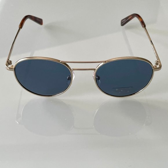 Ermenegildo Zegna Gold Metal Round Sunglasses - Picture 2 of 8
